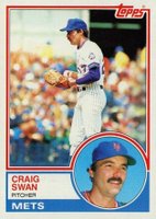 1983 Topps #292 Craig Swan Baseball Card