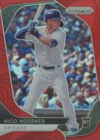 2020 Panini Prizm #30 Nico Hoerner Red Prizm Baseball Card