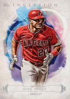 2019 Topps Inception #1 Mike Trout Red Baseball Card