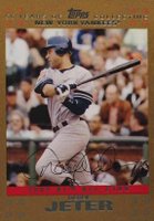 2007 Topps Updates & Highlights #UH218 Derek Jeter Gold Baseball Card