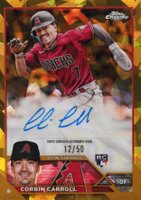 2023 Topps Chrome Update Sapphire Edition Autograph #CC Corbin Carroll Gold Baseball Card