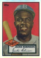 2013 Topps Factory Jackie Robinson Chrome Reprint Refractors #312 Jackie Robinson Baseball Card