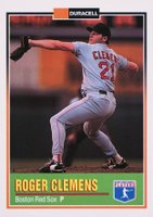 1993 Duracell Power Players I #1 Roger Clemens Series 1 Baseball Card