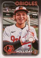 2024 Topps #697 Jackson Holliday SP-Fun Face-White Bat Knob Baseball Card