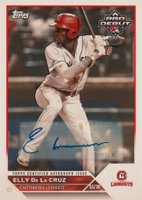 2023 Topps Pro Debut #PD170 Elly de La Cruz Autograph Baseball Card