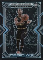 2021 Panini Obsidian #157 Jonathan Kuminga Electric Etch Blue Basketball Card
