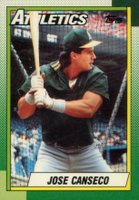 1990 Topps Tiffany #250 Jose Canseco Baseball Card