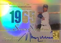 2003 Topps Tribute World Series Signature Series Relic #MW Maury Wills Baseball Card