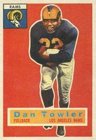 1956 Topps #90 Dan Towler Football Card