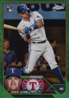 2023 Topps Chrome Logofractor Edition #93 Josh Jung Green Refractor Baseball Card