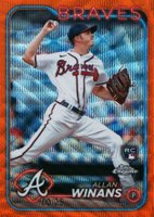 2024 Topps Chrome #249 Allan Winans Orange Wave Baseball Card