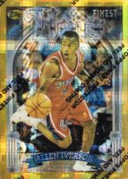 1996 Finest #280 Allen Iverson Refractor w/Coating Basketball Card