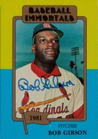 1999 Hall of Fame Autographs # Bob Gibson Trading Card Baseball Card