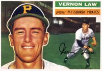 1956 Topps #252 Vernon Law Baseball Card