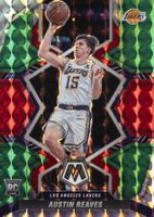 2021 Panini Mosaic #241 Austin Reaves Red/Green Choice Basketball Card