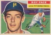 1956 Topps #13 Roy Face White Back Baseball Card