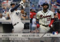 2018 Topps Now  #687 Miguel Andujar/Ronald Acuna Jr. Baseball Card