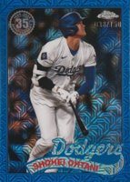 2024 Topps Silver Pack 1989 Chrome Promo #T89CU35 Shohei Ohtani Update-Blue Refractor Baseball Card