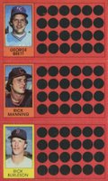 1981 Topps Scratch-Offs # George Brett/Rick Burleson/Rick Manning Baseball Card