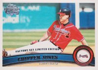 2011 Topps #169 Chipper Jones Factory Set Limited Edition Baseball Card