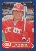 1986 Fleer #191 Pete Rose Baseball Card