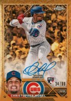 2023 Topps Gilded Collection Topps Chrome Gold Etch Autographs #CGACMO Christopher Morel Baseball Card
