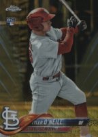 2018 Topps Chrome #35 Tyler O'Neill Gold Wave Refractor Baseball Card