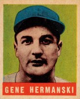 1948 Leaf #102c Gene Hermanski Correct Spelling Baseball Card