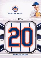 2022 Topps Player Jersey Commemorative Medallion #JNMPA Pete Alonso Baseball Card