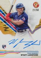 2024 Topps Pristine Pristine Autographs #PAWL Wyatt Langford Gold Pristine Baseball Card