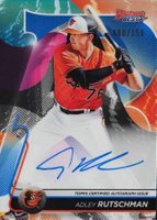 2020 Bowman's Best Best of 2020 Autographs #B20ADR Adley Rutschman Blue Refractor Baseball Card