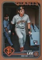 2024 Topps Update #US343 Jung Hoo Lee Gold Baseball Card