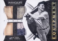 2015 Panini Immaculate Equipment #1 Lou Gehrig Prime Baseball Card