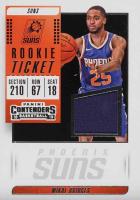 2018 Panini Contenders Rookie Ticket Swatches #RTMKB Mikal Bridges Basketball Card