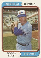 1974 Topps #589 Boots Day Baseball Card