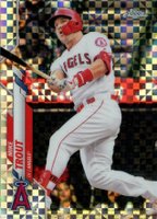 2020 Topps Chrome #1 Mike Trout X-Fractor Baseball Card