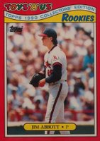 1990 Toys R US Rookies #1 Jim Abbott Baseball Card
