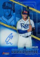 2021 Bowman's Best of 2021 Autographs #B21CC Carlos Colmenarez Blue Refractor Baseball Card