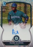 2023 Bowman Chrome Mega Box Autographs #FC Felnin Celesten Baseball Card