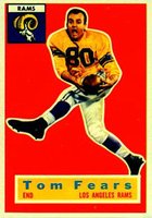 1956 Topps #42 Tom Fears Football Card