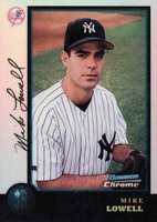1998 Bowman Chrome #85 Mike Lowell Refractor Baseball Card