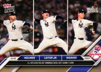 2024 Topps Now #876 Clay Holmes/Luke Weaver/Mark Leiter Jr. Baseball Card