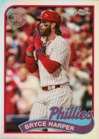 2024 Topps Chrome 1989 Topps Baseball #10 Bryce Harper Baseball Card