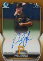 2023 Bowman Draft Chrome Prospect Autograph #CDAPS Paul Skenes Gold Refractor Baseball Card