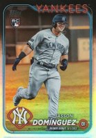 2024 Topps Update #US175 Jasson Dominguez Rainbow Foil Baseball Card