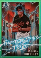 2023 Bowman Draft Transformative Talent #TT5 Jackson Holliday Green Baseball Card