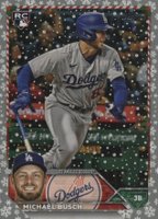 2023 Topps Holiday #H130 Michael Busch Metallic Baseball Card