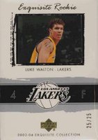 2003 Upper Deck Exquisite Collection #51 Luke Walton Gold Basketball Card