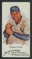 2008 Topps Allen & Ginter #120 Derek Jeter Mini-Black Bordered Baseball Card