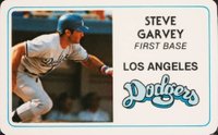 1981 Perma-Graphics Super Star Credit Card # Steve Garvey Baseball Card